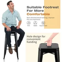 Tabouret de bar extérieur moderne en métal durable, vente en gros directe d'usine, sur mesure