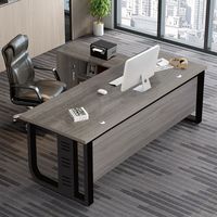Escritorio Metálico Moderno, Mesa de Estudio Grande, Combinación de Mueble y Mesa para Computadora