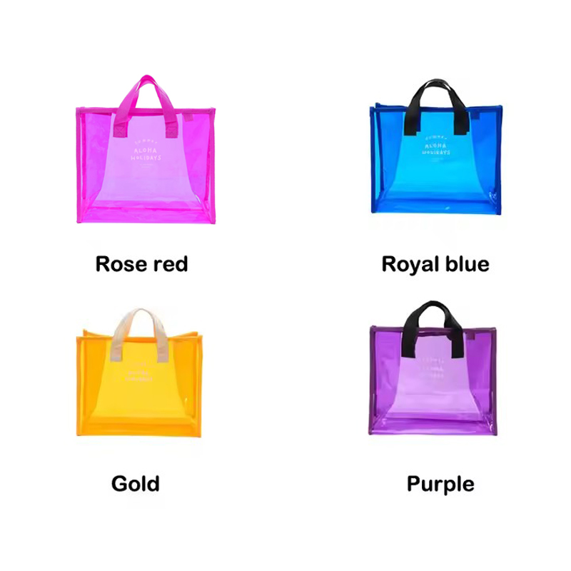 Rurunklee Jelly Bag per bambini, ragazze, donne, bambini, borsa da spiaggia in plastica alla moda, portafoglio vintage anni '80, con tela