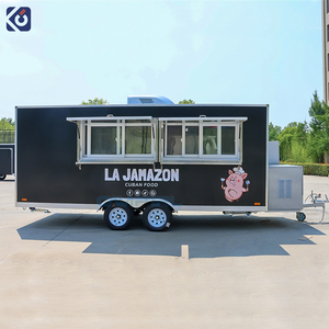 Remolque de comida para catering, camión de comida expendedora móvil con equipo de cocina completo, carrito de comida cubana para perros calientes de EE. UU., <span class=keywords><strong>restaurante</strong></span> - Product Image 2