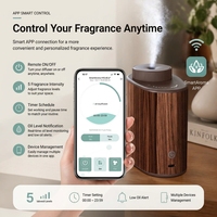 Diffuseur d'arômes électrique intelligent directement de l'usine, diffuseur d'huiles essentielles sans eau pour bureau, avec contrôle par application pour la maison et le bureau