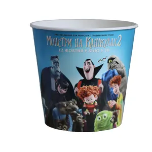 PP Halloween Bucket dengan Tutup dan Pegangan Kapasitas 3L Foodgrade PP Biodgradable BPA Free