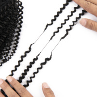 Mèches de cheveux humains Kinky Straight, Yaki naturel, brésiliens, Remy vierges, Grade 10A, trame nouée à la main, pour salons, USA Europe, cheveux épais