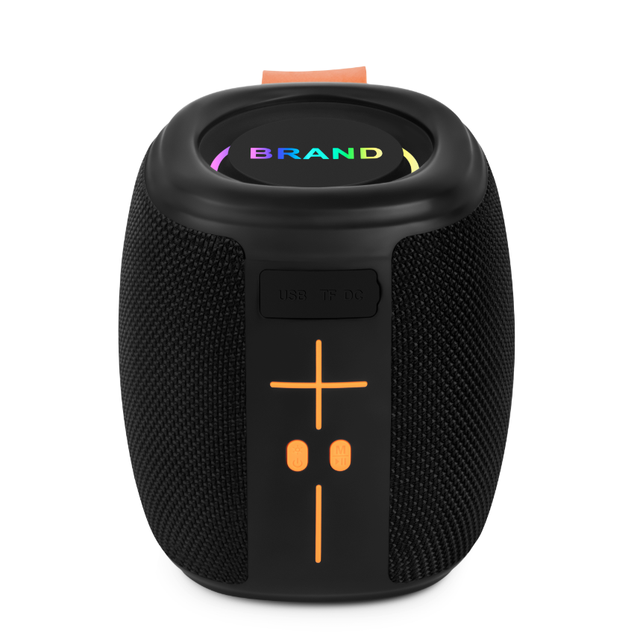 Portable Wireless BT Speaker Waterproof RGB LED Light 5W Output Built-in Microphone Outdoor Speaker Travel Hiking