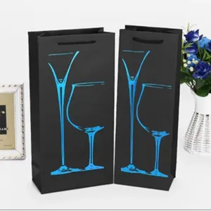 Cheap Customized Printed Portable Multi-function Wine Tote Bag For Wine Bottles