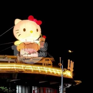 4m 5m 6m مخصصة نفخ كبيرة مرحبا القط كيتي في الهواء الطلق مركز للتسوق معرض الحدث الترويجي - Product Image 6