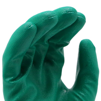 Guantes de Trabajo MaxiTough de Poliéster Calibre 13 con Recubrimiento de Nitrilo Liso, Transpirables, Flexibles, Resistentes a la Grasa, Guantes de Seguridad Industriales