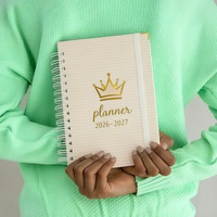 Kit de journal d'étude biblique A5 avec pages SOAP personnalisées, planificateur de dévotion quotidienne chrétienne pour femmes, couverture en cuir gaufré 2026