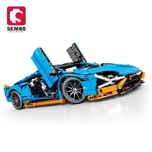 SEMBO BLOCO 701952 1261PCS Tijolos Educacional Diy Brinquedos Modelo de Controle Remoto Elétrica Kit de Montagem Bloco de Construção Do Carro Do Rc Conjunto