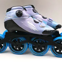 Yijiu سرعة مضمنة تزلج 4 عجلات التزلج على الجليد و المهنية المنافسة حذاء تزلج بعجلات