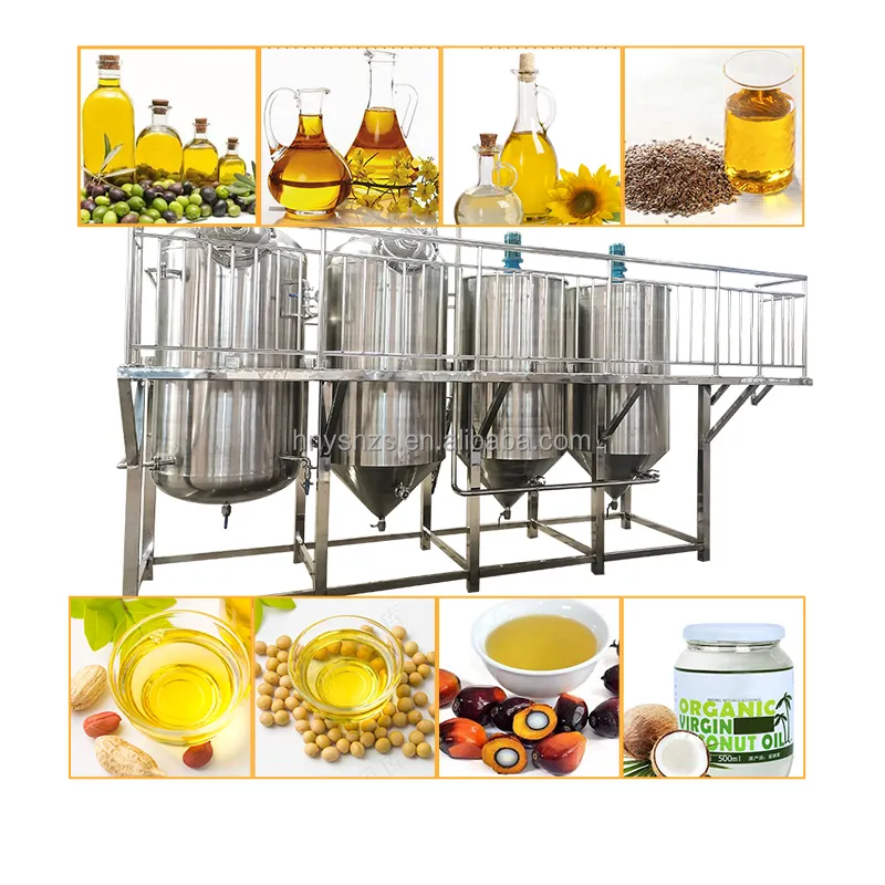Machine de raffinage d'huile de suif de boeuf usine machine super raffinée injection d'huile de soja machine raffinée huile de soja pour la cuisson