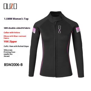 JUNHAIINS 1.5mm combinaison néoprène chaude combinaison de plongée à manches longues ensemble complet pour hommes et femmes avec protection solaire vêtements de <span class=keywords><strong>surf</strong></span> - Product Image 6