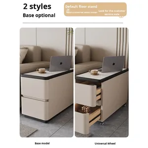 Movable Side <b>Table</b> Light Luxury High-<b>End</b> Feel Living Room Coffee <b>Table</b> Wood Side Cabinet A32 Stone Coffee <b>Table</b> A32 - Product Image 5