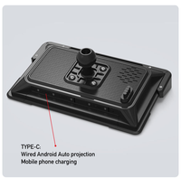 Écran tactile de Navigation de moto de 7 pouces Ip67 étanche avec avertissement d'angle mort Bsd Ai sans fil Carplay Android voiture 4k 1080p
