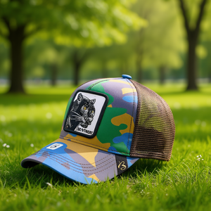 Cappello Trucker Bemnet a 6 Pannelli in Tessuto a Rete con Ricamo sul Pannello Frontale Unisex per Esterni Casual Primavera Estate 58-63Cm - Product Image 2