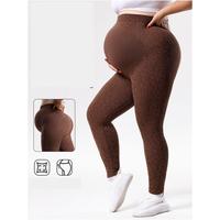 Leggings gainants pour femmes enceintes, ultra-confortables, couleur café, assortis, nouvelle collection 2026, grande taille, pantalon de sport