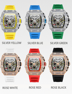 Onola 6826Q Orologio da <span class=keywords><strong>Uomo</strong></span> di Lusso con Quadrante Diamantato, <span class=keywords><strong>Regalo</strong></span> Elegante, Sportivo, Resistente all'Acqua, Movimento al Quarzo Giapponese, Luminoso - Product Image 6