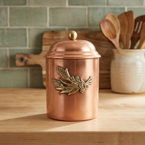 Frascos de Almacenamiento de Cocina de Cobre de Calidad Superior con Tapas, Perfectos para Té, Café, Azúcar, Recipientes Decorativos para Cocinas Modernas - Product Image 6
