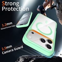 Coque de téléphone magnétique Teal Ring 18 17 Pro, fine, antichoc, souple, pour smartphone