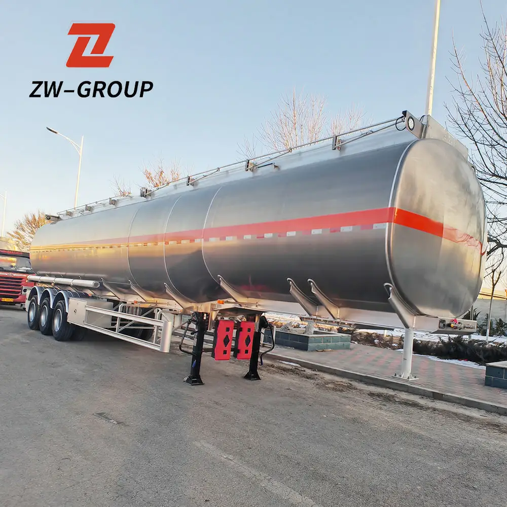 ZWグループ3アクスル50000リットル燃料タンクセミトレーラードバイの30トンガスLPGタンカートレーラー