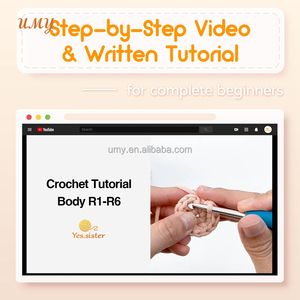 Iniciador de tejer Diy costura <span class=keywords><strong>completa</strong></span> niños artesanía Amigurumi conejo de Pascua ganchillo conejito peluche principiante Kit de ganchillo para niños - Product Image 2