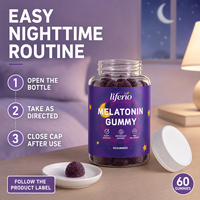 Gummies Vitaminées pour le Sommeil des Adultes Marque Blanche Saveur Raisin 60 Unités Complément Alimentaire Endormissement Rapide Soulagement du Stress Non Stimulant
