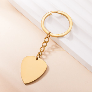 Accessori <span class=keywords><strong>per</strong></span> Strumenti Musicali, Portachiavi Personalizzato in Acciaio Inox 18K Dorato con Incisione e Finitura a Specchio <span class=keywords><strong>per</strong></span> <span class=keywords><strong>Auto</strong></span> e Borse - Product Image 5