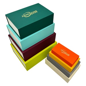 Recyclable Custom Logo Custom Size Clothing Shoe Folding Packaging Cardboard Rigid Folded <b>Magnetic</b> <b>Gift</b> <b>Box</b> - Product Image 1