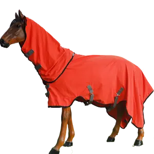 Wholesale Equestrian Cooler Lightweight Summer Horse Rugs with Polyester Filling Absorbs Sweat for Sports Equipment