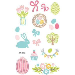 Pasqua vacanze CMYK moda all'ingrosso carino oro bambini tatuaggio temporaneo cartone animato fatato tatuaggio adesivo tatuaggio - Product Image 1
