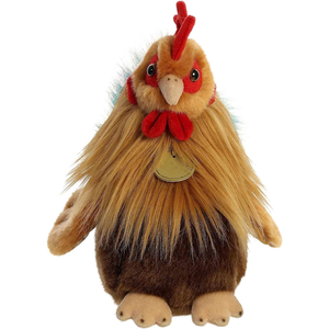 Adorable Animal Coq Peluches Réaliste Détail Chéri Compagnon Jouet Brun <span class=keywords><strong>9</strong></span> Pouces Animal En Peluche Coq En Peluche Jouets Personnalisés - Product Image 2