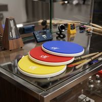 Factory Direct 10 Inch Practice Drum Pad Multi Color - Drum Accessories & Musical Instrument Accessories
