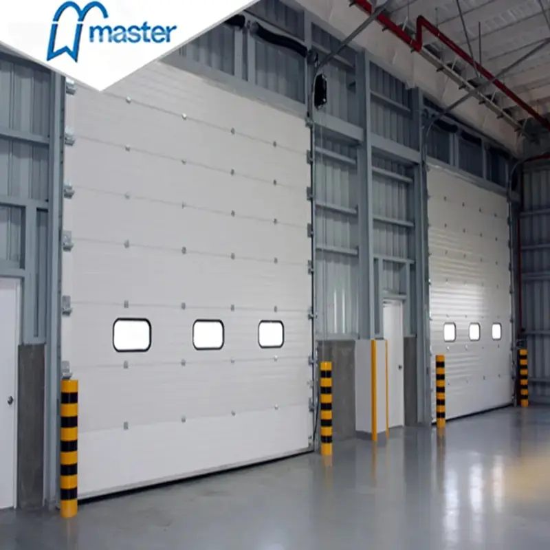 マスターウェル中国工場直接供給高品質産業垂直オーバーヘッド断面倉庫ドックドア