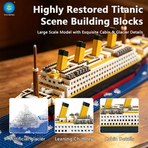 Set <span class=keywords><strong>de</strong></span> Bloques <span class=keywords><strong>de</strong></span> Construcción del Titanic con Base <span class=keywords><strong>de</strong></span> Iceberg, Modelo <span class=keywords><strong>de</strong></span> Barco Grande <span class=keywords><strong>de</strong></span> 560 mm, Ladrillos Micro DIY, Juguete Educativo STEM <span class=keywords><strong>para</strong></span> Niños y Adultos, Regalo - Product Image 3