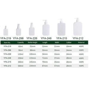 Rỗng Tùy Chỉnh Skincare Chai Set Tóc Điều Hòa Vuông Chai Dầu Gội Đầu Nhựa Mỹ Phẩm Mặt Cơ Thể Rửa Chai Với Lotion Bơm - Product Image 6