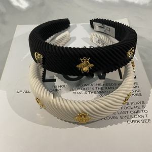 طوق شعر نسائي بتصميم جديد على شكل نحلة مع تاج عالي، ربطة شعر إسفنجية بتصميم جنية صغيرة لغسل الوجه في الصيف، مشبك شعر - Product Image 6