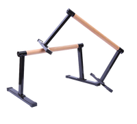 Exercice d'entraînement Parallettes haute acier en bois Push up Stand Dip Bar