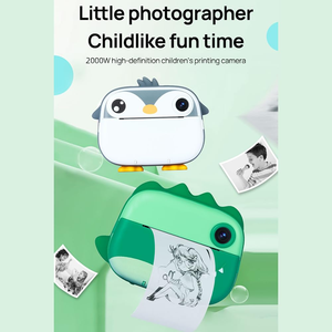 กล้องถ่ายรูปพิมพ์ภาพทันทีแบบดิจิตอลลายการ์ตูนน่ารักขนาดเล็ก ขายส่ง พิมพ์ภาพถ่าย ความละเอียด 1080P HD ด้วยระบบพิมพ์ความร้อน - Product Image 4