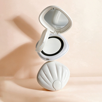 Boîtier vide en plastique pour coussin d'air cosmétique, conteneur de poudre de fond de teint avec miroir pour emballage 12g, logo personnalisé