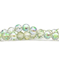 Perles en verre cristal scintillantes à 96 facettes de 4/6/8/10 mm, couleurs mélangées, pour sacs, fabrication de bijoux DIY, bracelets, vente en gros