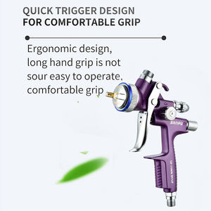 스테인레스 스틸 바늘 팁이있는 프리미엄 1.3mm 에어 스프레이 건 600ml 중력 공급 컵 자동차 페인트 스프레이 전용 - Product Image 5
