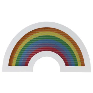 Profession elle Herstellung kreative DIY handgemachte mehrfarbige Regenbogen Filz Brief karton