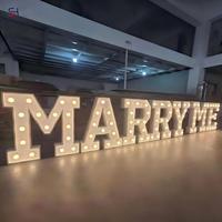 Nouvel Arrivage Lettres Géantes LED Étanche « Marry Me » de 3, 4 et 5 pieds pour Scènes de Mariage et Décorations Extérieures