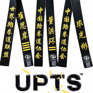 Cinturones de Artes Marciales Negros Bordados Personalizados Unisex para Judo, <span class=keywords><strong>Karate</strong></span> y Taekwondo - Product Image 5