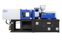 Machine d'injection hydraulique mécanique horizontale 50T avec pompe PLC et moteur à économie d'énergie, pour injection de PP 66g, vitesse d'injection 185g/s