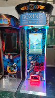 Machine d'arcade de boxe électronique à monnayeur, durable, en métal et plastique, rechargeable, pour usage intérieur, pour les plus de 8 ans, en anglais