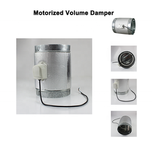 HVAC el volumen de aire de Control Manual 24V motorizado conducto redondo amortiguador ventilación cuadrante Motor actuador amortiguador hoja para aire acondicionado - Product Image 2