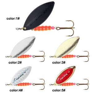 FTK <span class=keywords><strong>Spinning</strong></span> Spinnerbait Metal Jig Lures Crankbaits Treble Hooks Bass Mandarin Fish Ocean Boat Sea Fishing Adatto per Lanci Lunghi - Product Image 4
