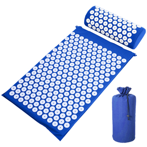 Ensemble personnalisable de tapis et oreiller d'acupression <span class=keywords><strong>pour</strong></span> thérapie par points d'aiguille, <span class=keywords><strong>yoga</strong></span> et méditation, <span class=keywords><strong>pour</strong></span> le soulagement des pieds, tapis de massage respirant - Product Image 1