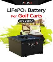 Kit de conversion de batterie Cyclenpo 48V LiFePO4 pour voiturette de golf, système solaire parfait pour camping-car, avec BMS Bluetooth 200A et courant de crête